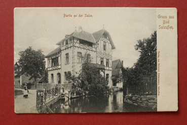 Ansichtskarte AK Gruß aus Bad Salzuflen 1900 Villa Haus Salze Architektur Ortsansicht NRW